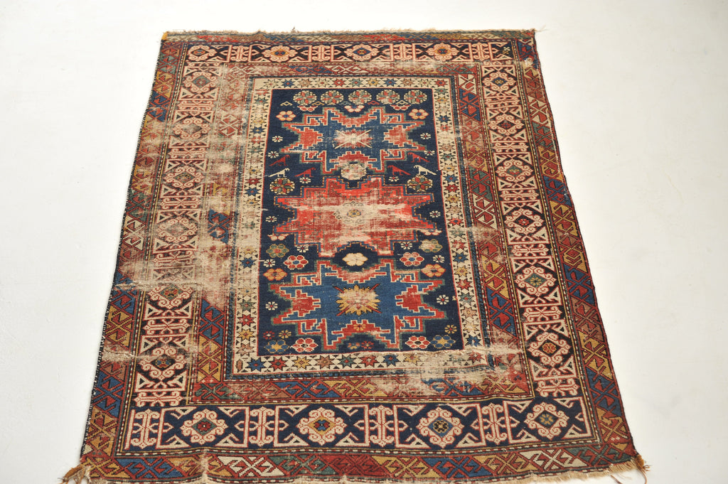 3 x 5 | Incredible Antique Rug from the Caucasian Mountains | Drake