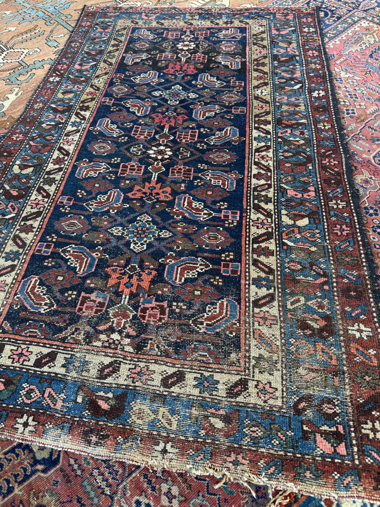 Coming Soon... AWESOME Antique Water-Garden with Camel, Blue-Black & Beige | 3.8 x 6