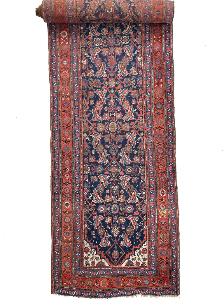 ~ 20 FOOT LONG Nomadic Bidjar Antique Runner with GORGEOUS Colors | 3.8 x 19.9