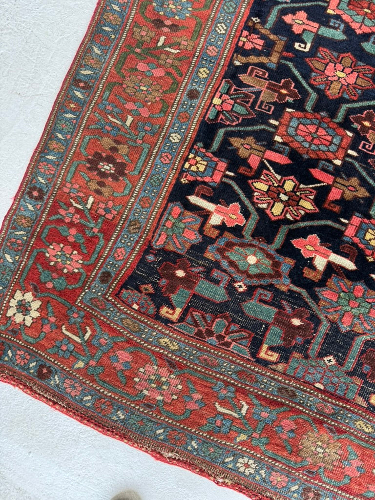 RESERVED FOR CAROLINE*** MYSTICAL meets Stunning | Halvail Bidjar in Iconic Mina-Khani design with Crisp Natural Dyes | ~ 4.7 x 7.7