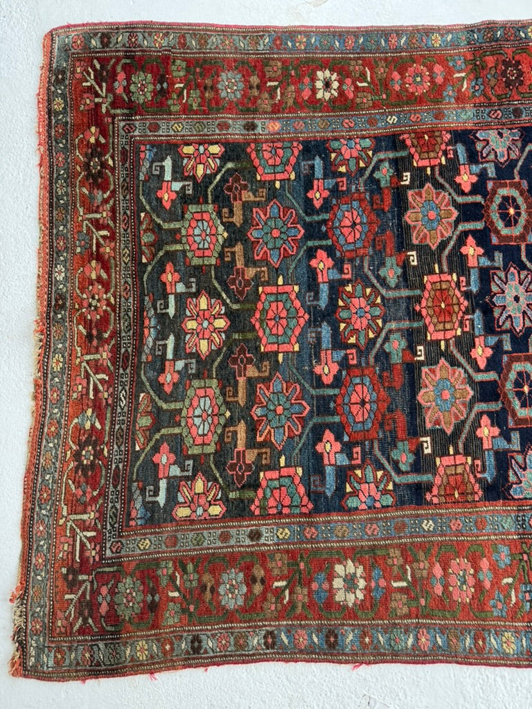 RESERVED FOR CAROLINE*** MYSTICAL meets Stunning | Halvail Bidjar in Iconic Mina-Khani design with Crisp Natural Dyes | ~ 4.7 x 7.7
