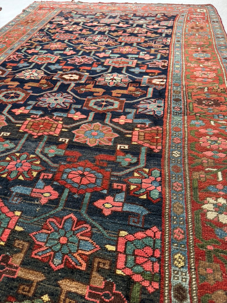 RESERVED FOR CAROLINE*** MYSTICAL meets Stunning | Halvail Bidjar in Iconic Mina-Khani design with Crisp Natural Dyes | ~ 4.7 x 7.7