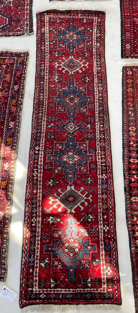 RESERVED FOR BRIDGETTE*** BEAUTIFUL Vintage Narrow Persian Karaja Runner | 25 x 92