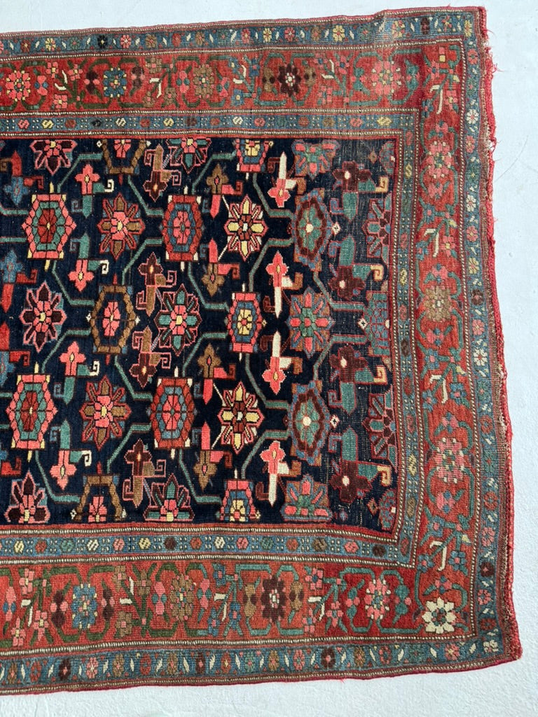 RESERVED FOR CAROLINE*** MYSTICAL meets Stunning | Halvail Bidjar in Iconic Mina-Khani design with Crisp Natural Dyes | ~ 4.7 x 7.7