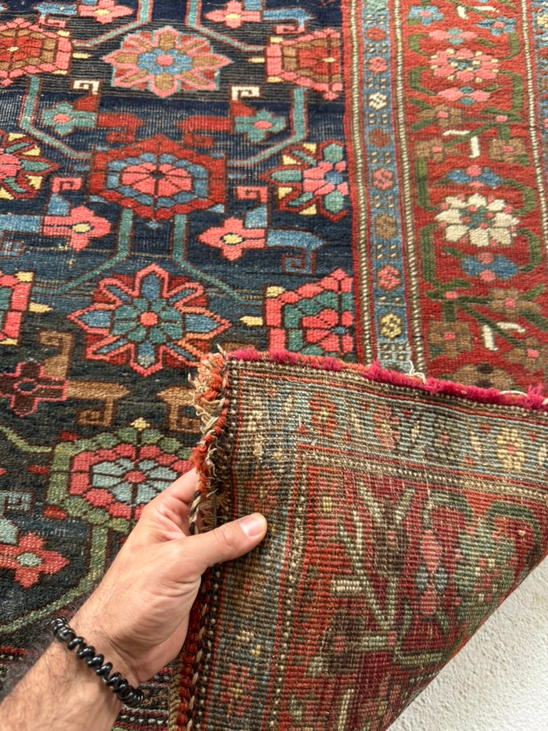 RESERVED FOR CAROLINE*** MYSTICAL meets Stunning | Halvail Bidjar in Iconic Mina-Khani design with Crisp Natural Dyes | ~ 4.7 x 7.7