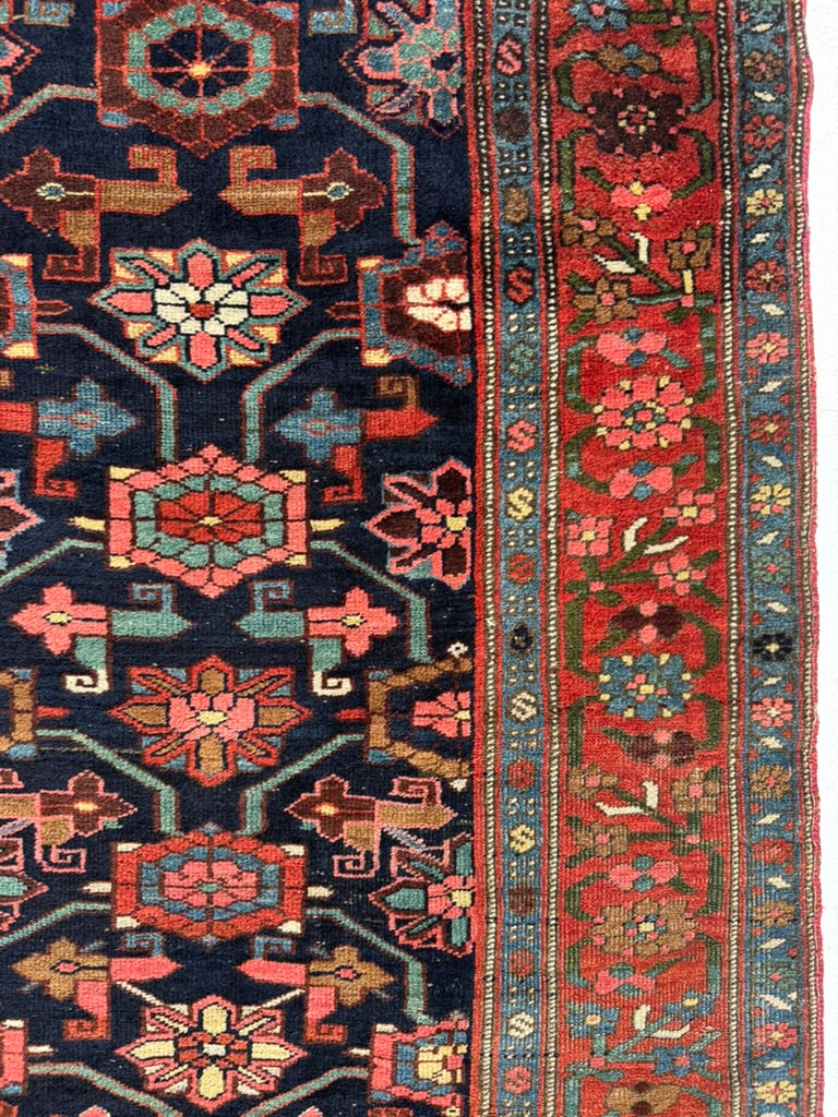 RESERVED FOR CAROLINE*** MYSTICAL meets Stunning | Halvail Bidjar in Iconic Mina-Khani design with Crisp Natural Dyes | ~ 4.7 x 7.7