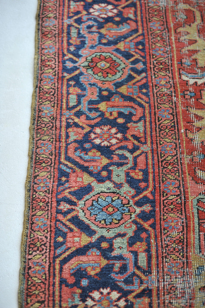 (Payment 1)  RESERVED FOR SASHA*** Splendid Golden Corners with Strawberry Field and Sky Blue Throughout | 8.5 x 11.2