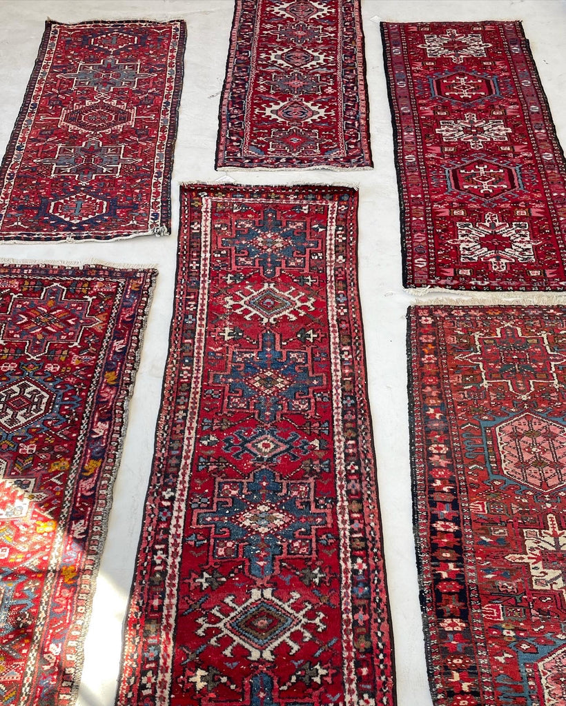 RESERVED FOR BRIDGETTE*** BEAUTIFUL Vintage Narrow Persian Karaja Runner | 25 x 92