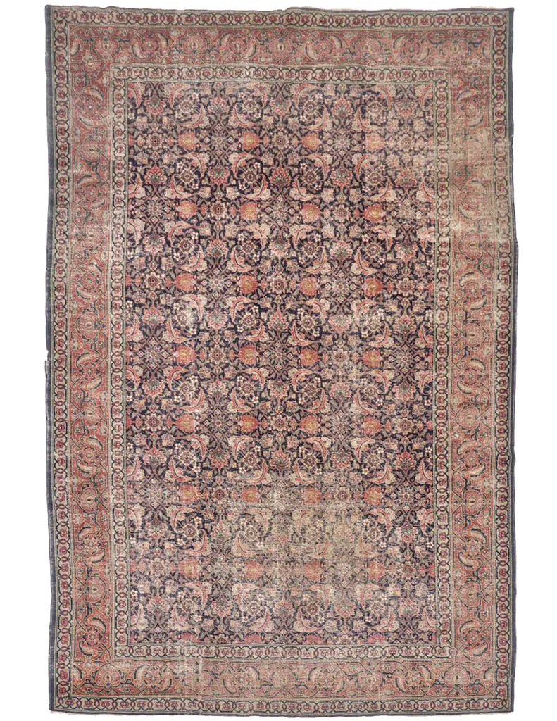 Coming Soon... LOVELY European Sized Antique Water-Garden Tabriz | Pistachio Green, Rust, Rose, Walnut | 7.8 x 12.8