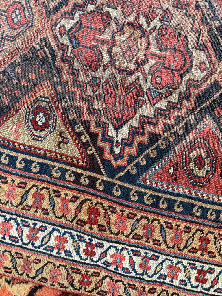 RESERVED FOR NICK*** INFINITELY LONG Gorgeous Antique Tribal Textile Runner | Ancient Southwest Persian, Rustic & Rare | ~ 3.9 x 24