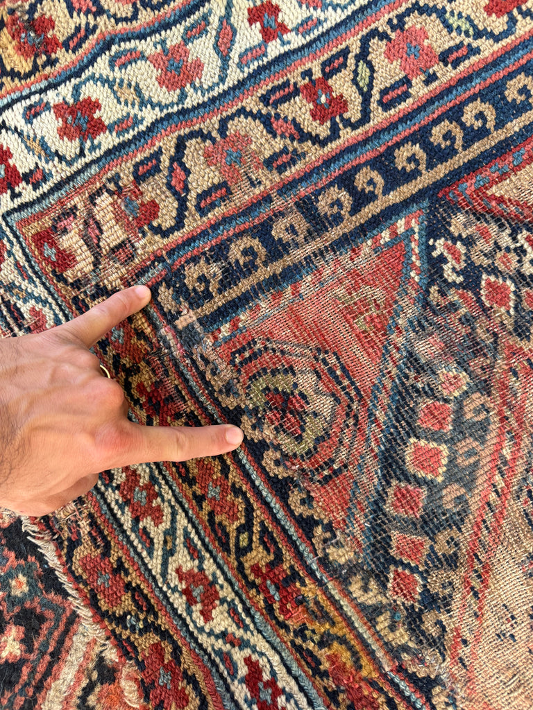RESERVED FOR NICK*** INFINITELY LONG Gorgeous Antique Tribal Textile Runner | Ancient Southwest Persian, Rustic & Rare | ~ 3.9 x 24
