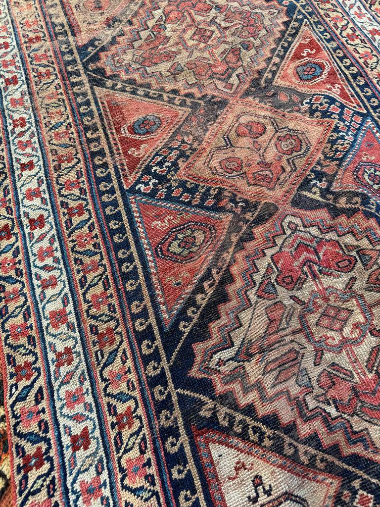 RESERVED FOR NICK*** INFINITELY LONG Gorgeous Antique Tribal Textile Runner | Ancient Southwest Persian, Rustic & Rare | ~ 3.9 x 24