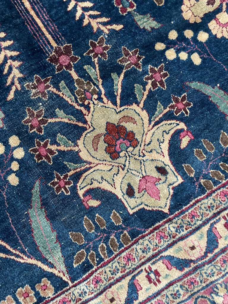 DIVINE Midnight Indigo TREE OF LIFE | Seafoam, Ruby, Pansy Purple, Mauve, Almond & More | 8.7 x 11.9