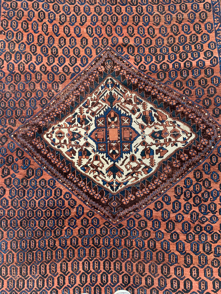 5.2 x 6.3 | Incredible Square Antique Village Tribal Rug Mallard Greens, Terracotta
