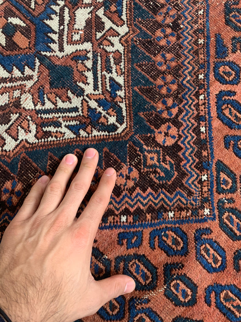 5.2 x 6.3 | Incredible Square Antique Village Tribal Rug Mallard Greens, Terracotta