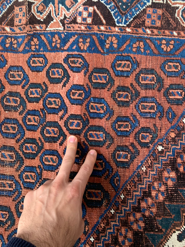 5.2 x 6.3 | Incredible Square Antique Village Tribal Rug Mallard Greens, Terracotta