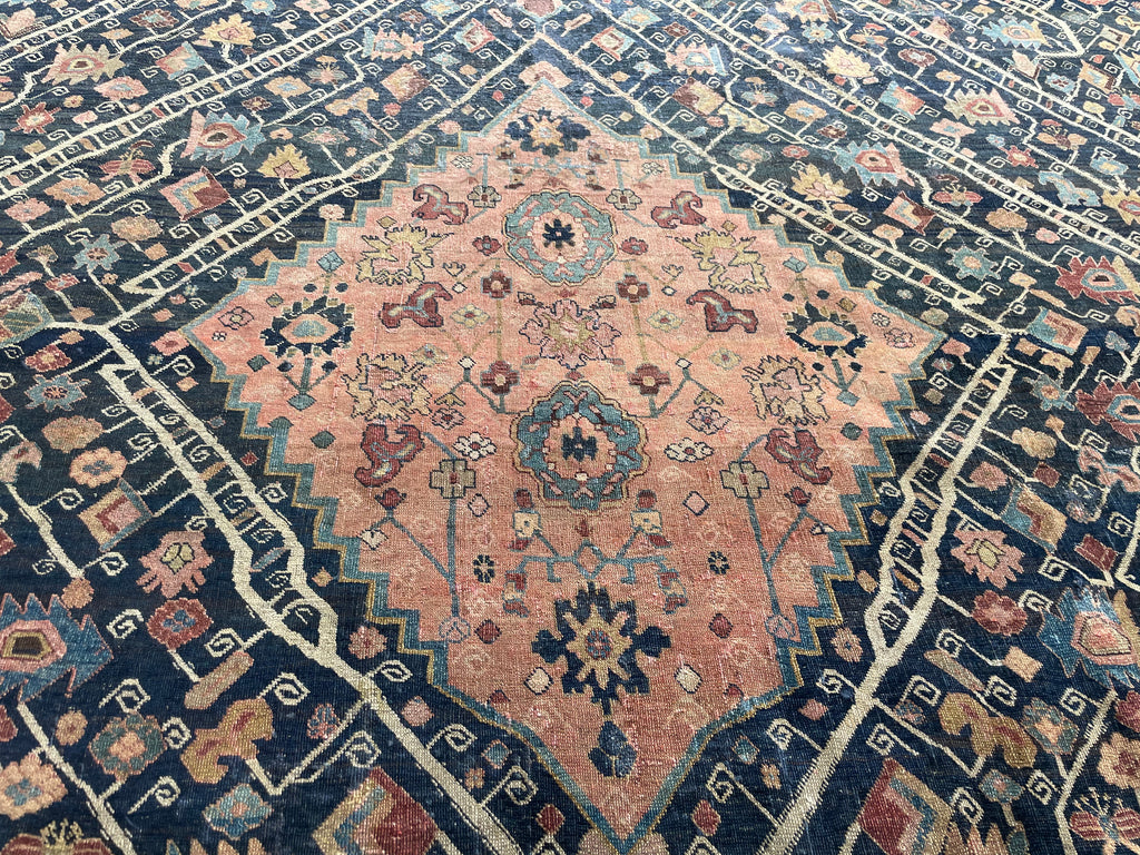 ULTRA HIGH-END COCOON TO BUTTERFLY STORYLINE Oversized Palatial Antique Halvai Bidjar | Palace Size Nomadic Masterpiece  ~ 11 x 18