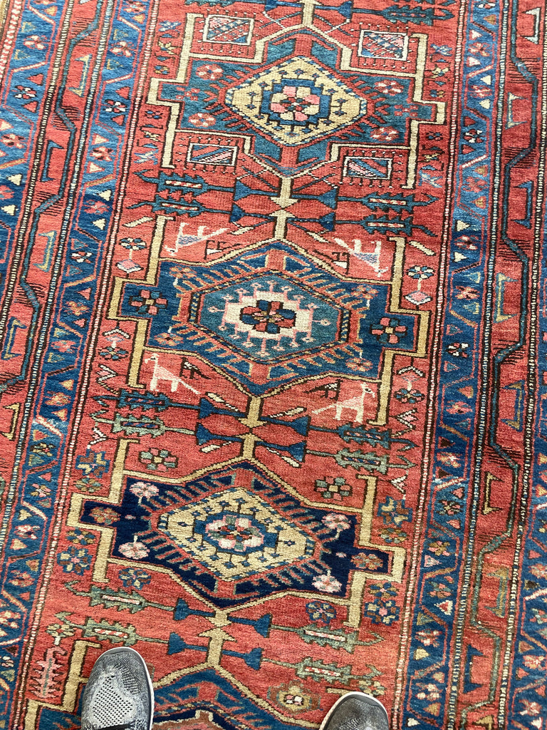 SOLD | INFINITELY LONG & Rare Antique Runner | Northwest Terracotta DATED Beauty | 3.9 x 18.5