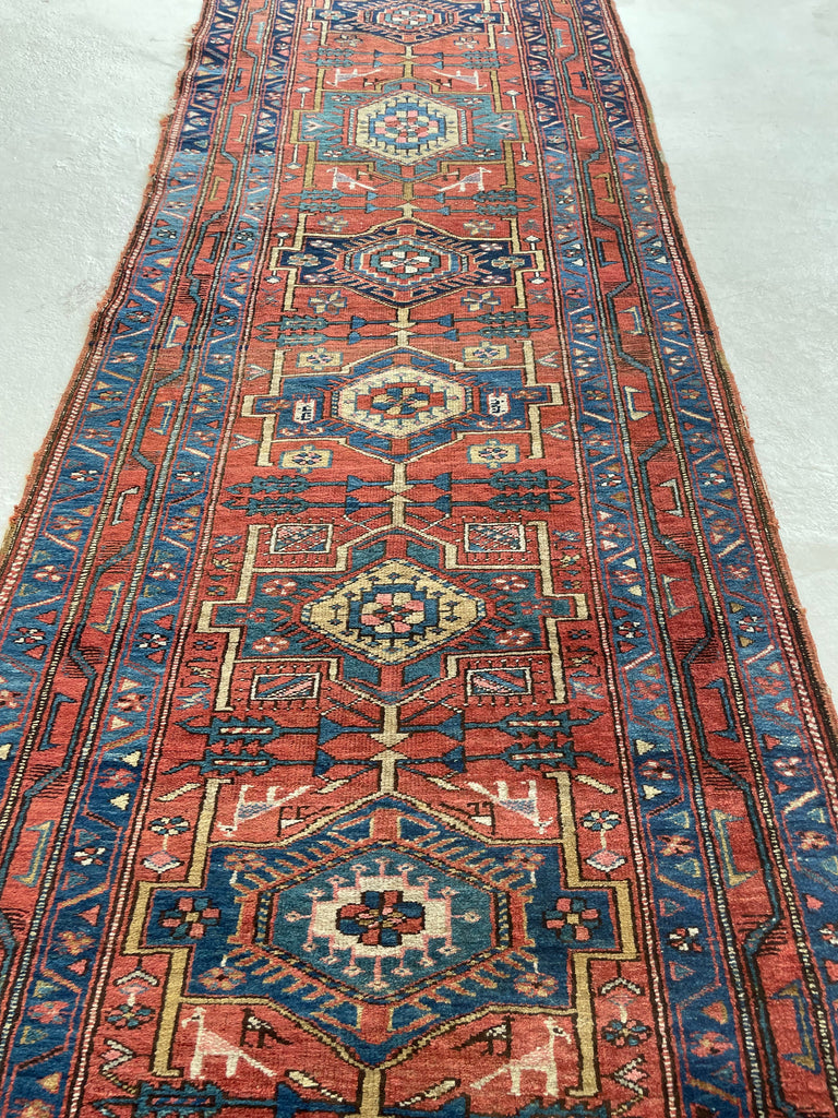 SOLD | INFINITELY LONG & Rare Antique Runner | Northwest Terracotta DATED Beauty | 3.9 x 18.5