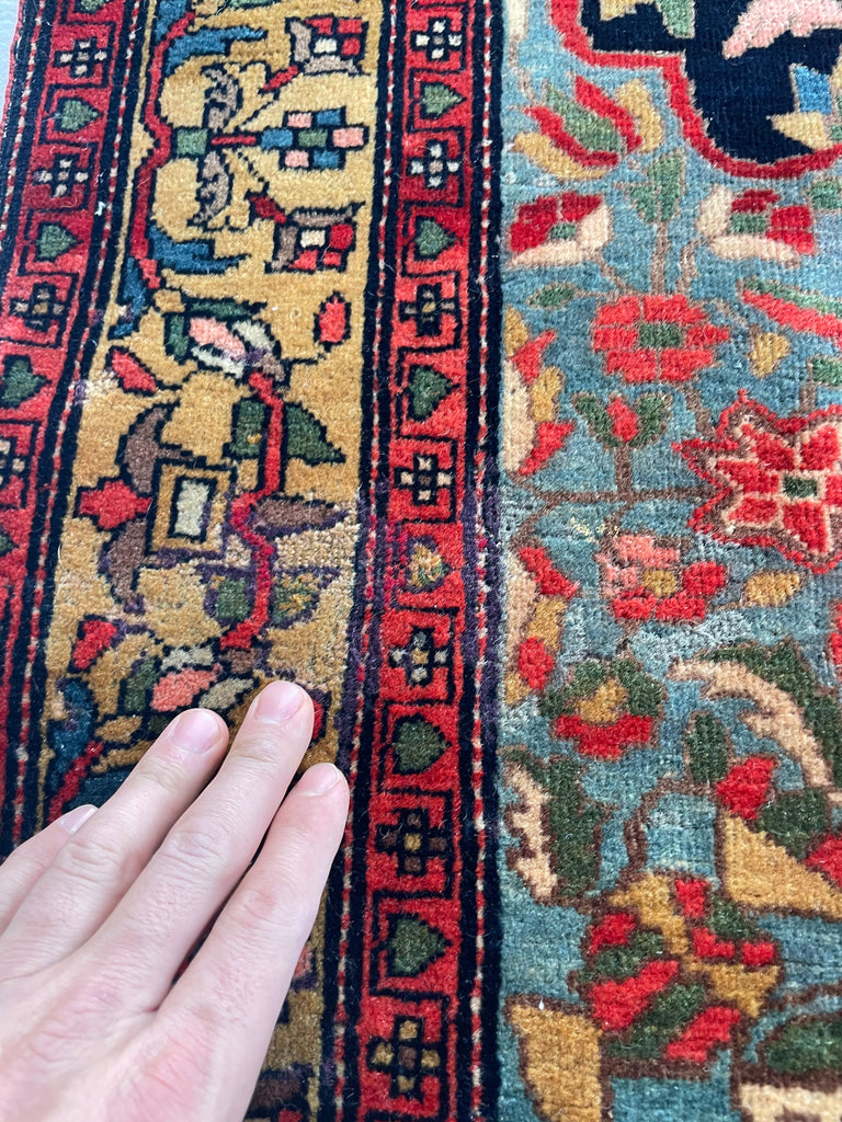 SOLD | SUPURB Antique Ferahan Sarouk with Gorgeous Dyes & Quality Wool | 3.6 x 5.1