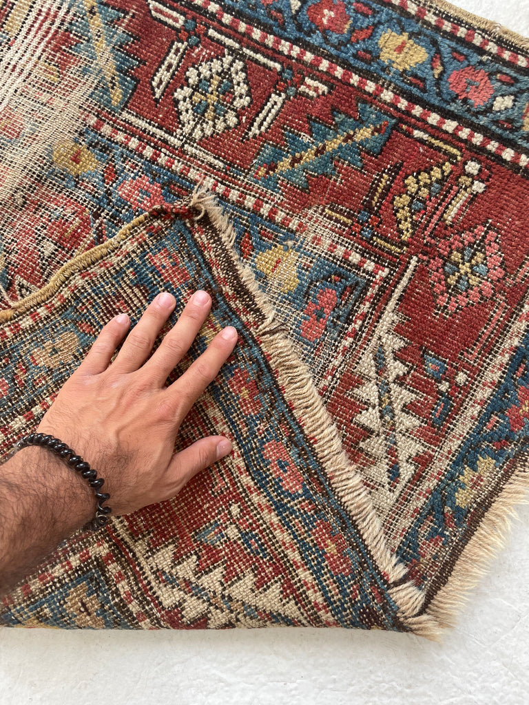 SOLD | HANDSOME Distressed Antique Northwest Persian Runner | Wool on Wool Organic BEAUTY | 2.10 x 10.2