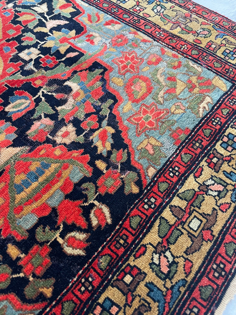 SOLD | SUPURB Antique Ferahan Sarouk with Gorgeous Dyes & Quality Wool | 3.6 x 5.1