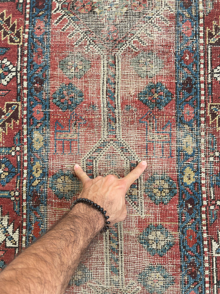 SOLD | HANDSOME Distressed Antique Northwest Persian Runner | Wool on Wool Organic BEAUTY | 2.10 x 10.2