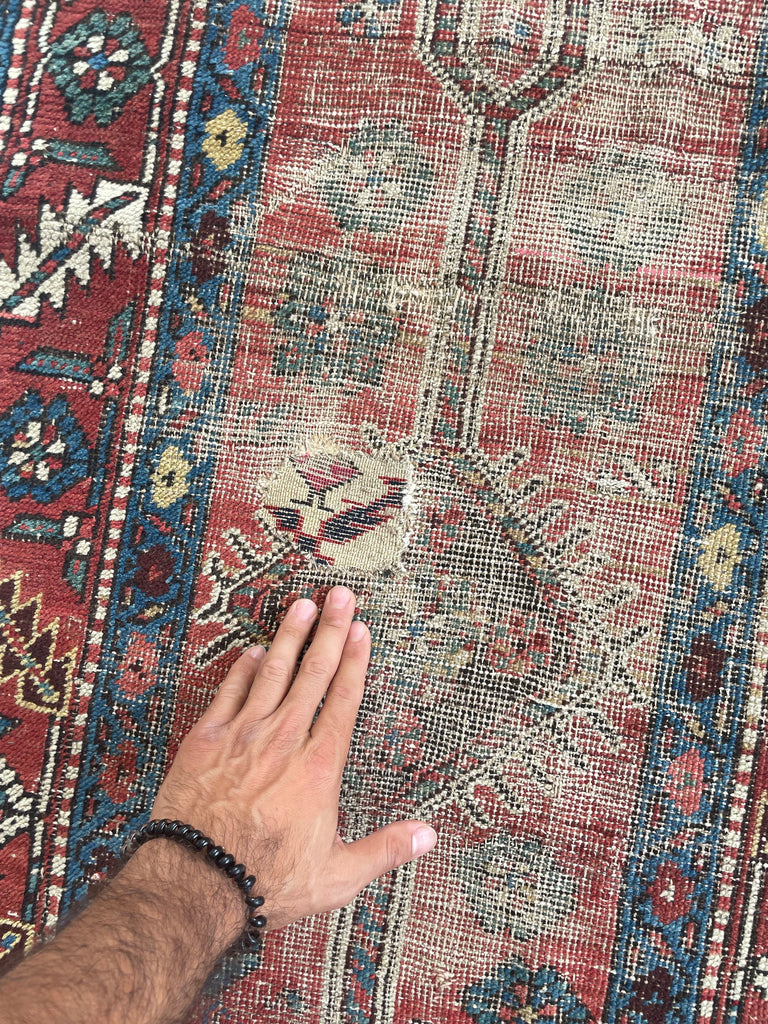 SOLD | HANDSOME Distressed Antique Northwest Persian Runner | Wool on Wool Organic BEAUTY | 2.10 x 10.2