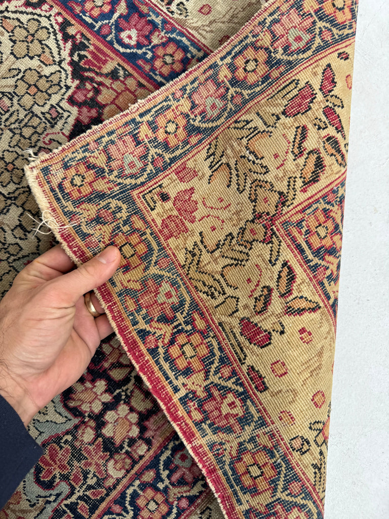 HEAVENLY Antique Kerman Tree of Life with 3 Cypress Trees | 3 Kids? This is your Rug!! | ~ 3.6 x 5.6