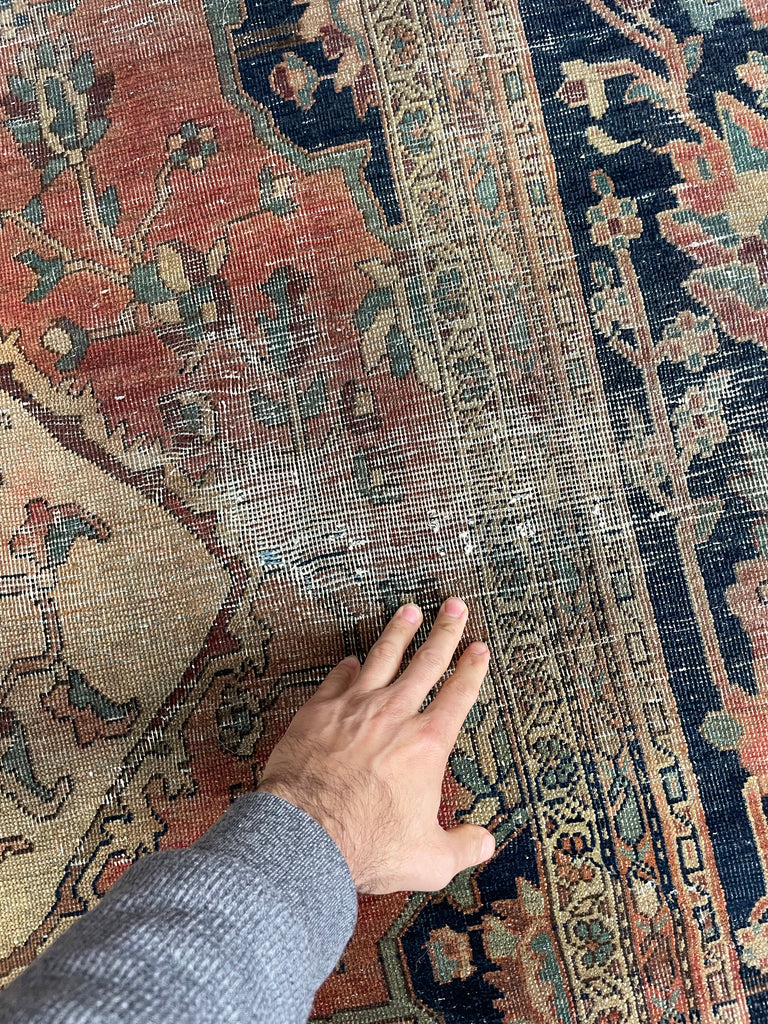 OUTSTANDING  Old-World Gem | Large Antique Carpet, C. 1900's | 10.6 x 13.9