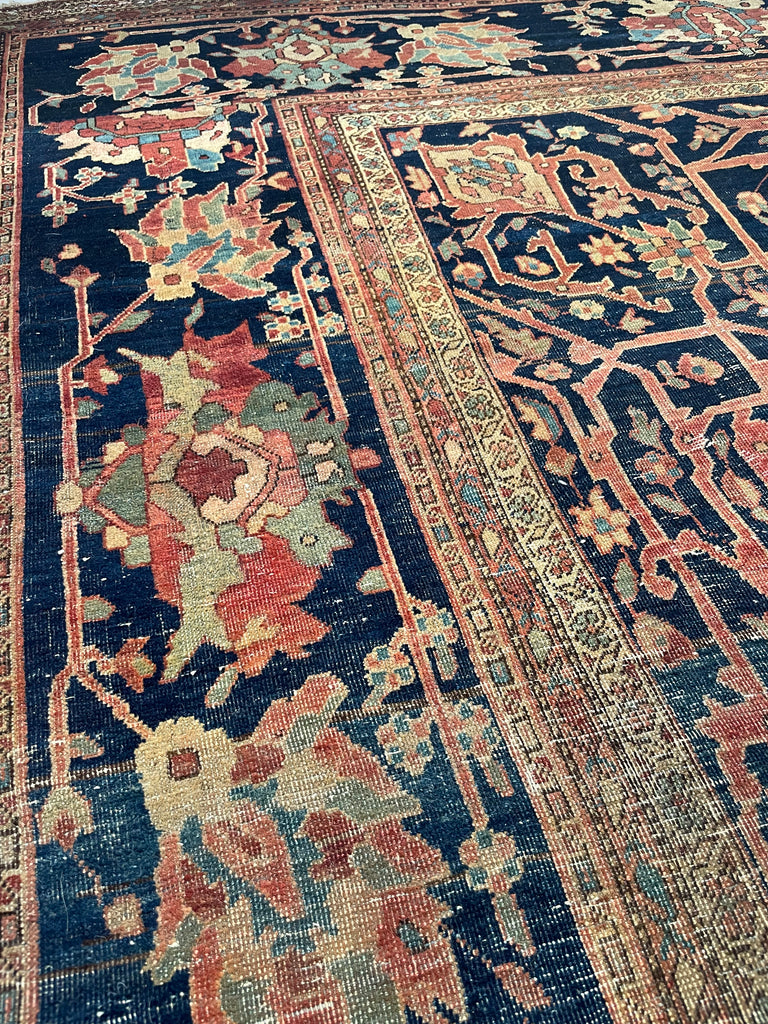 OUTSTANDING  Old-World Gem | Large Antique Carpet, C. 1900's | 10.6 x 13.9