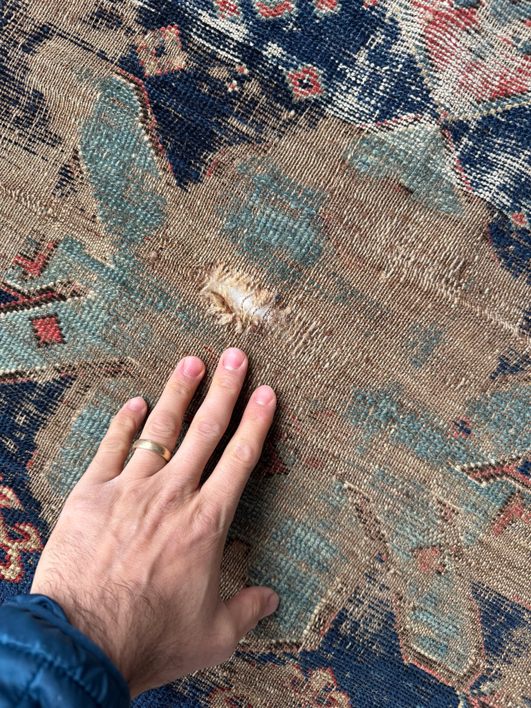 SUPERB ANCIENT Rare Caucasian Runner | DATED C.     | Gorgeous Look, Worn to Perfection | 3.10 x 7.3