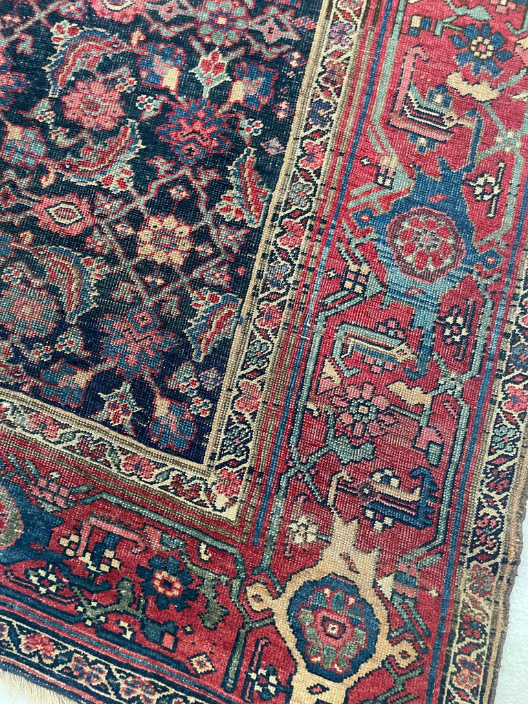 SOLD |  ORGANIC Mystical Halvai Bidjar GEM | Wide Runner with Indigo, Camel, Rust, Purple, Green | 5.3 x 10.7
