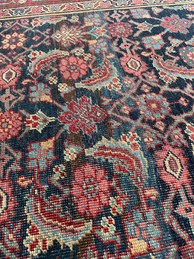 SOLD |  ORGANIC Mystical Halvai Bidjar GEM | Wide Runner with Indigo, Camel, Rust, Purple, Green | 5.3 x 10.7