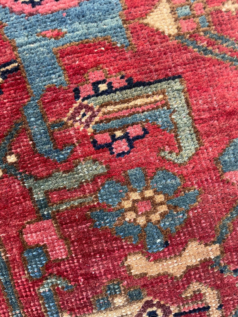 SOLD |  ORGANIC Mystical Halvai Bidjar GEM | Wide Runner with Indigo, Camel, Rust, Purple, Green | 5.3 x 10.7
