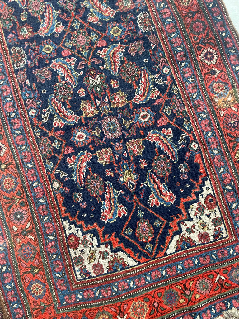 ~ 20 FOOT LONG Nomadic Bidjar Antique Runner with GORGEOUS Colors | 3.8 x 19.9