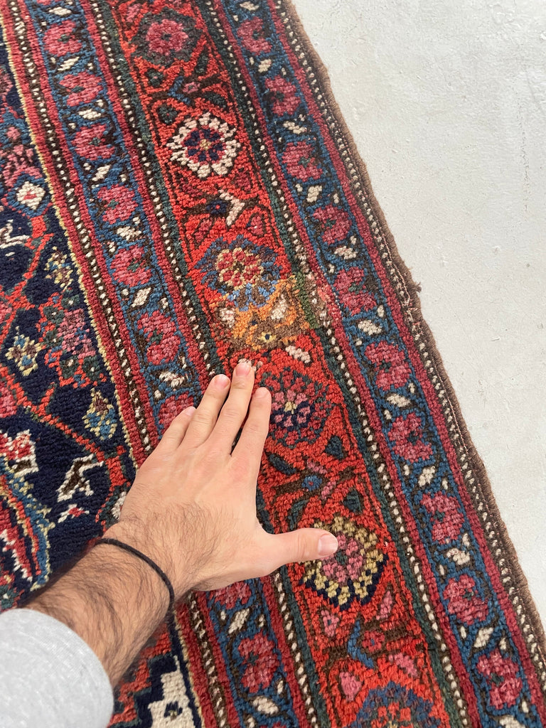 ~ 20 FOOT LONG Nomadic Bidjar Antique Runner with GORGEOUS Colors | 3.8 x 19.9