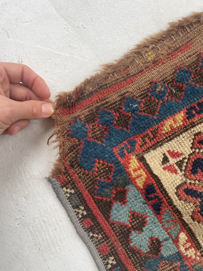SOLD | FANTASTIC Antique Kazak Runner | Tribal Beauty with Mature Dyes & Iconic Design | 3.6 x 10