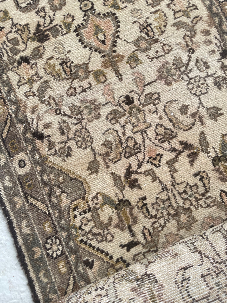 21 FOOT LONG Botanical Beauty! Narrow Stair Runner in Unique Softer Hues | 2.7 x 21.4