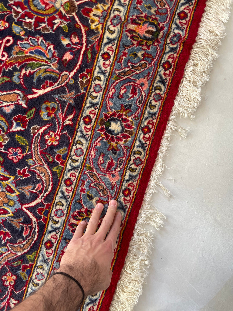 Palace Size Oversized Classical Persian Kashan Carpet | Rich & Decorative Colors  | 11.2 x 16.2