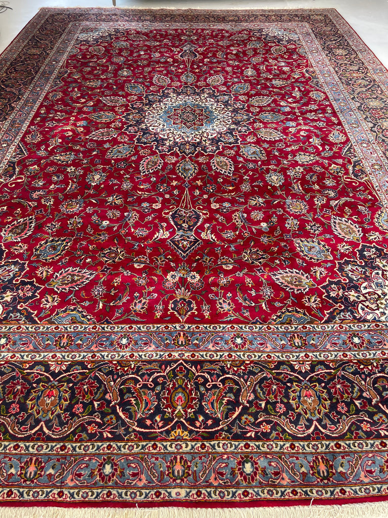 Palace Size Oversized Classical Persian Kashan Carpet | Rich & Decorative Colors  | 11.2 x 16.2