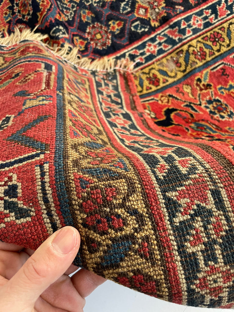 RARE SIZE Antique Kurdish Kelleh Gallery Runner | C. 1900's with Gorgeous Dyes | 7.4 x 19.5
