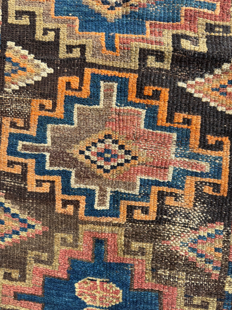 EARTHY Espresso, Charcoal, Walnut & Tangerine Melon | Beautiful Tribal Pattern | 3.5 x 10