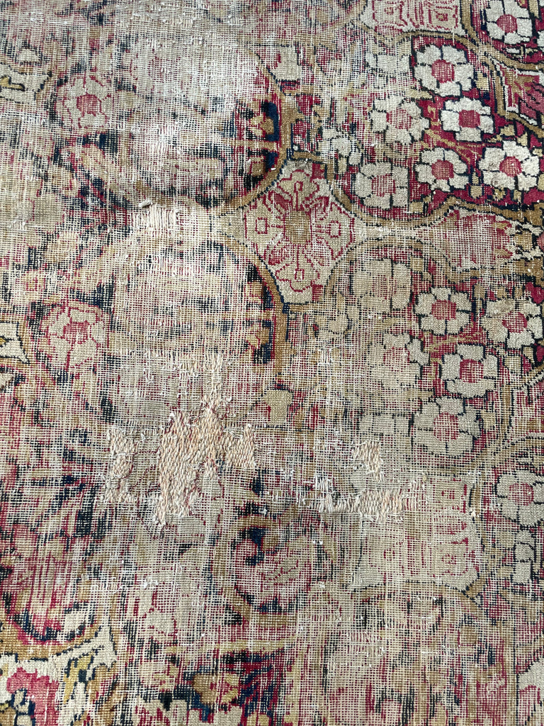 GORGEOUS Muted Character-Rich Antique Kermanshah | OVERSIZED Moss, Sage, Olive & Earthy Greens | 11 x 13
