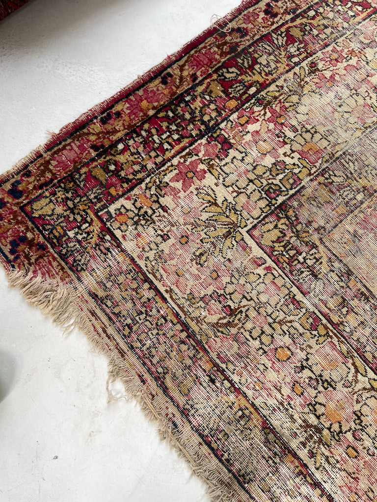 GORGEOUS Muted Character-Rich Antique Kermanshah | OVERSIZED Moss, Sage, Olive & Earthy Greens | 11 x 13