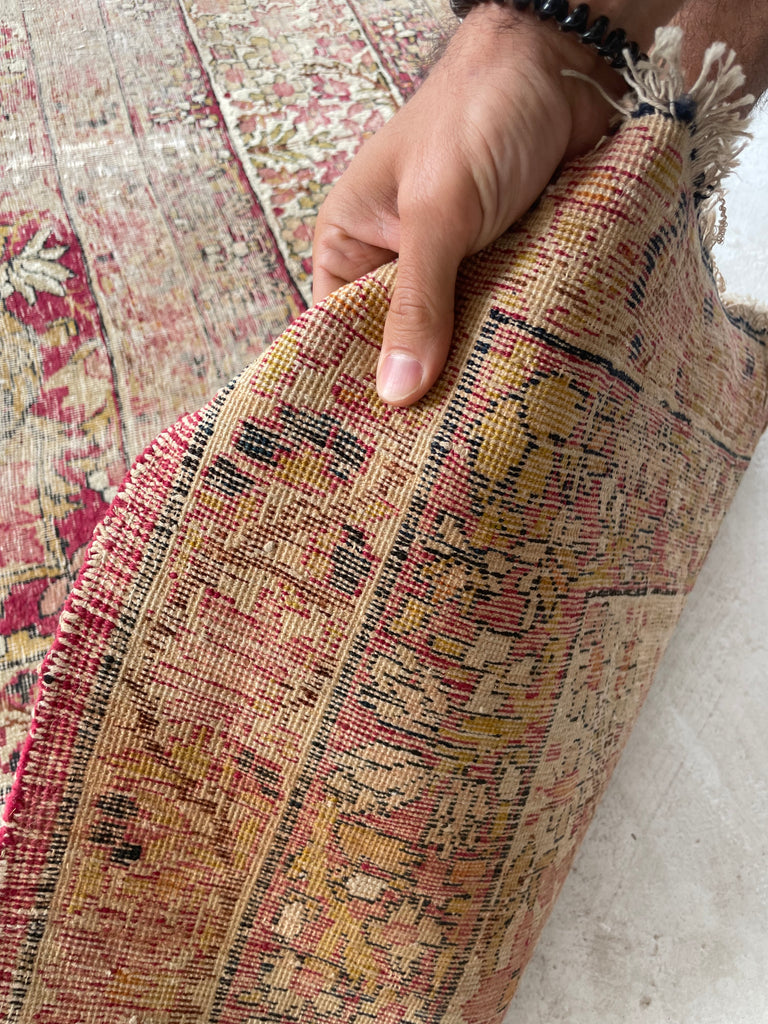 GORGEOUS Muted Character-Rich Antique Kermanshah | OVERSIZED Moss, Sage, Olive & Earthy Greens | 11 x 13