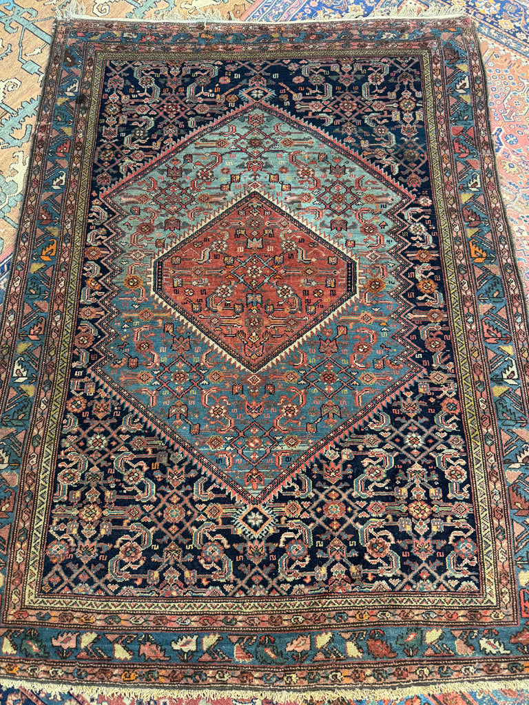 Coming Soon... DROP DEAD GORGEOUS Luxurious Antique Persian Malayer, C. 1920's |  4.10 x 6.7