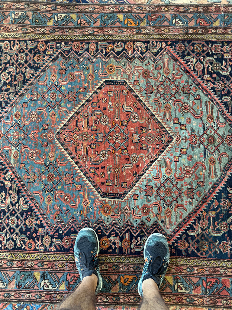 Coming Soon... DROP DEAD GORGEOUS Luxurious Antique Persian Malayer, C. 1920's |  4.10 x 6.7