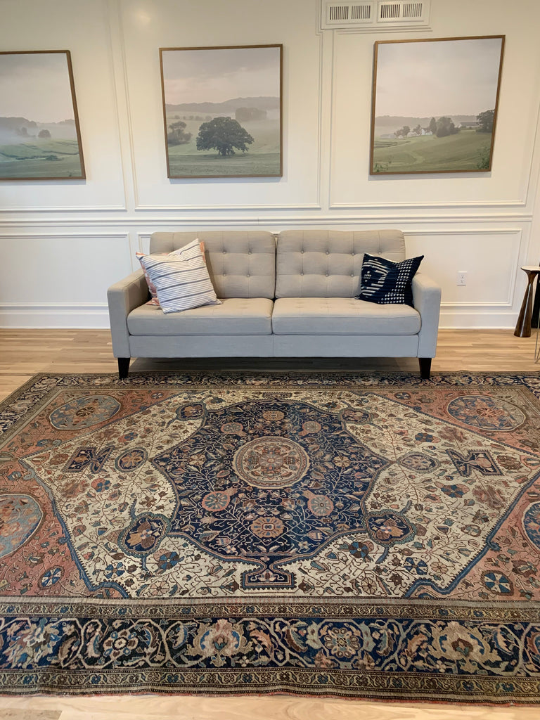 High-End Collector's Antique Ferahan Sarouk | 8.4 x 11.4 | Majestic and Ancient Rare gem