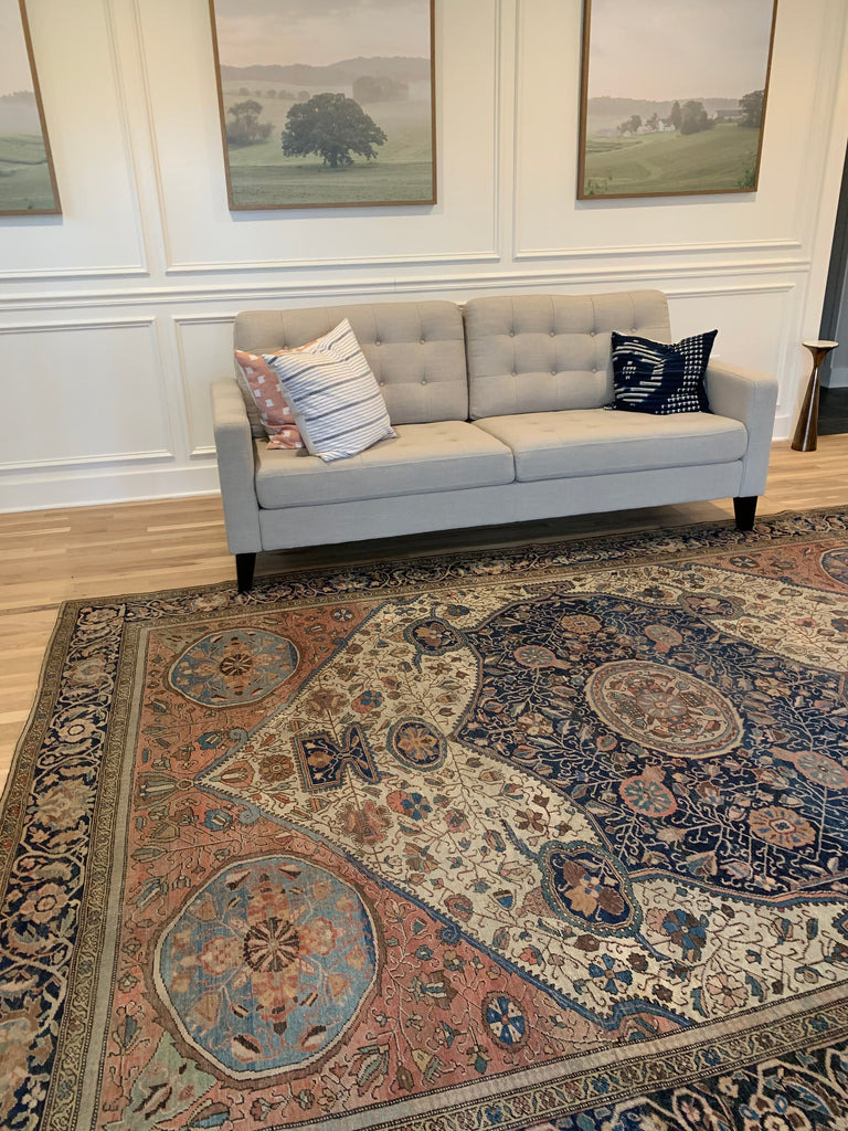 High-End Collector's Antique Ferahan Sarouk | 8.4 x 11.4 | Majestic and Ancient Rare gem
